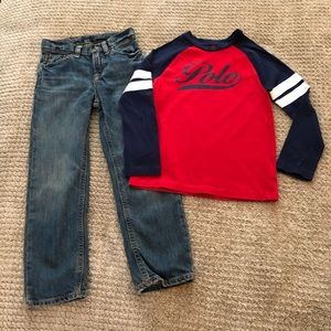 POLO Ralph Lauren LS shirt and jeans